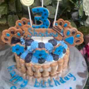 The Flower & Chocs Cake (available in any colour scheme)