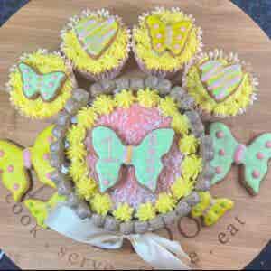 Butterfly cake package