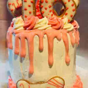 The Big Number Drip Cake